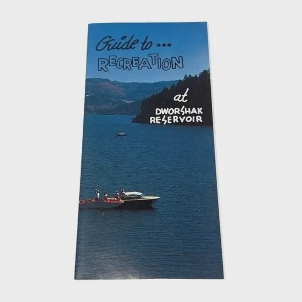 Guide to Recreation Dworshak Reservoir Idaho 1974 Vintage Brochure